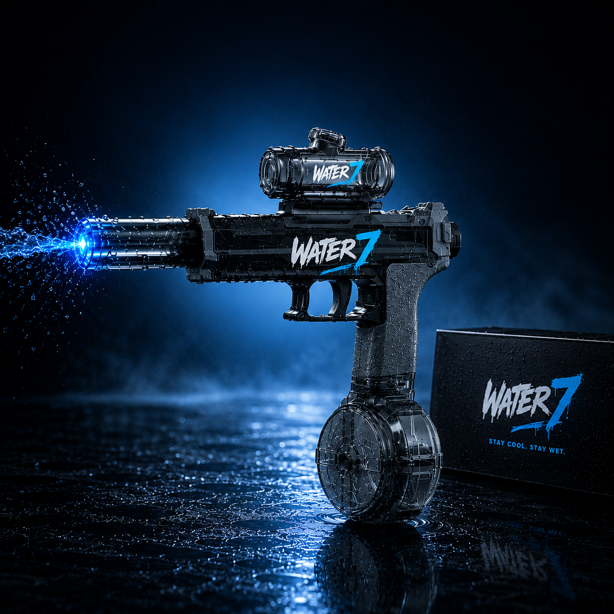 Water7™ Pro — Pistola ad Acqua LED Elettrica