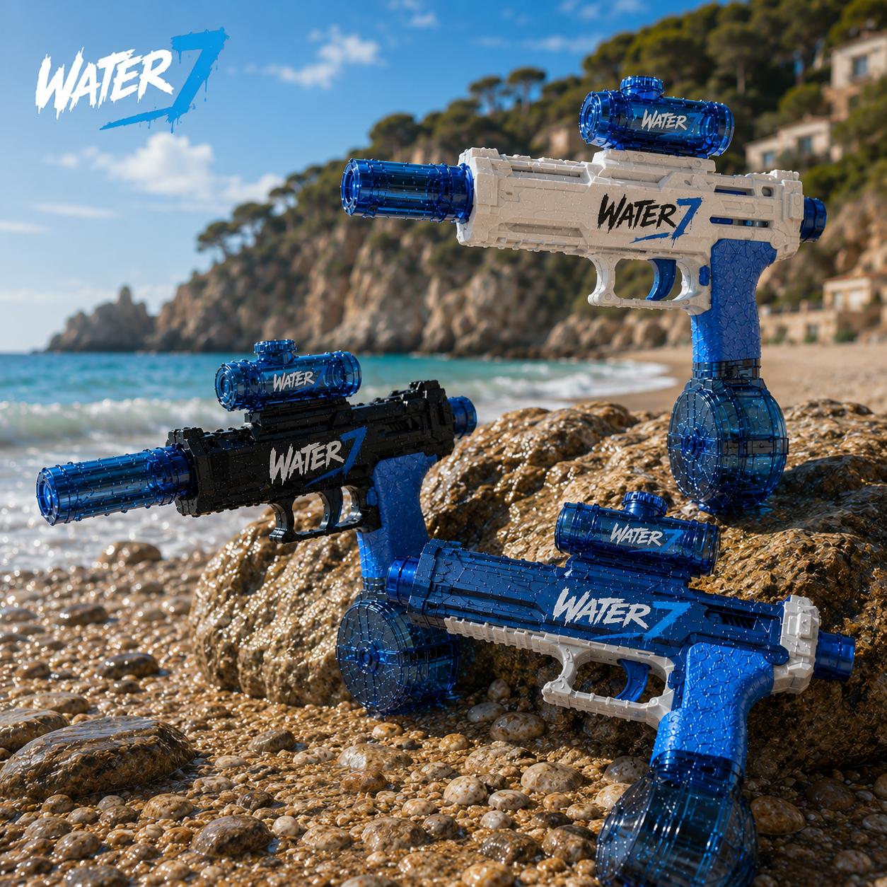 Water7™ Pro — Pistola ad Acqua LED Elettrica