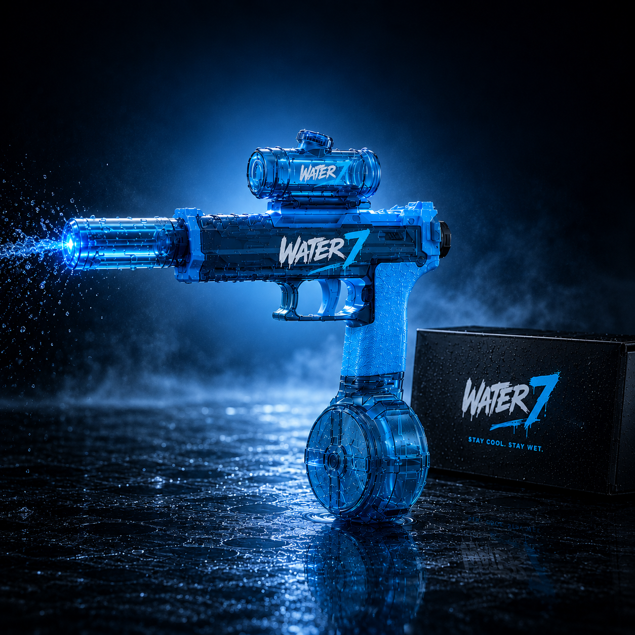 Water7™ Pro — Pistola ad Acqua LED Elettrica